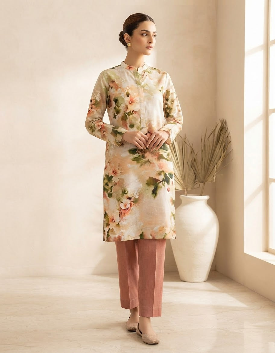 Mix Brand Unstitched Printed Khaddar ST 2pc