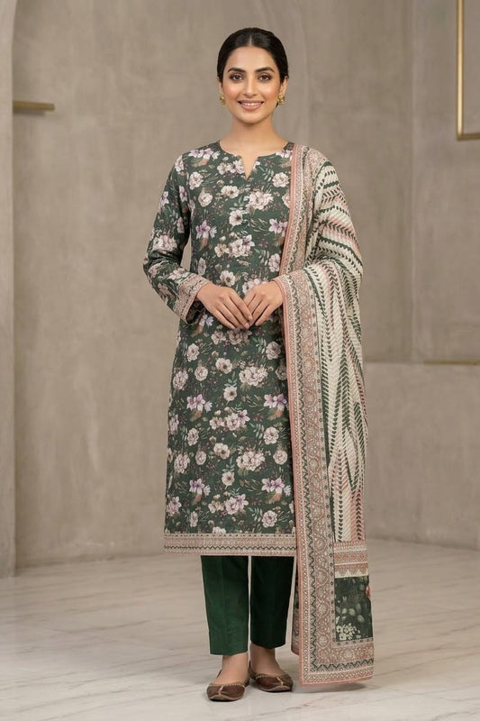 Tawakal Premiuim Stitched Printed Khaddar 3pc