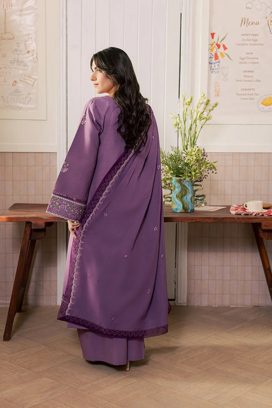 Mahnur Fiona Unstitched Embroidered Luxury 3pc