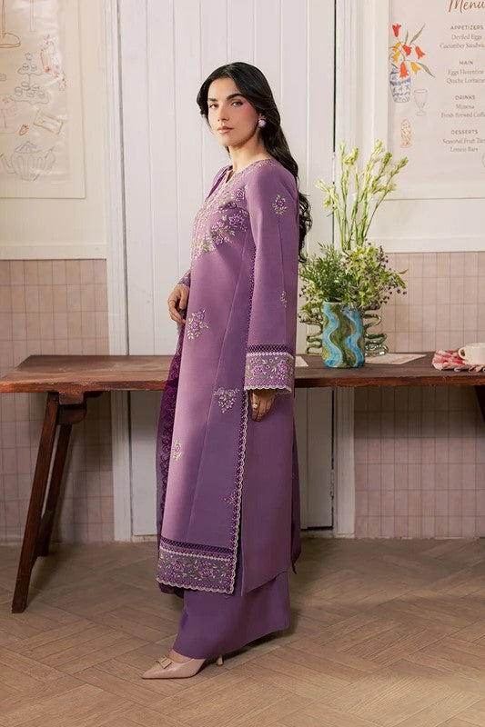 Mahnur Fiona Unstitched Embroidered Luxury 3pc