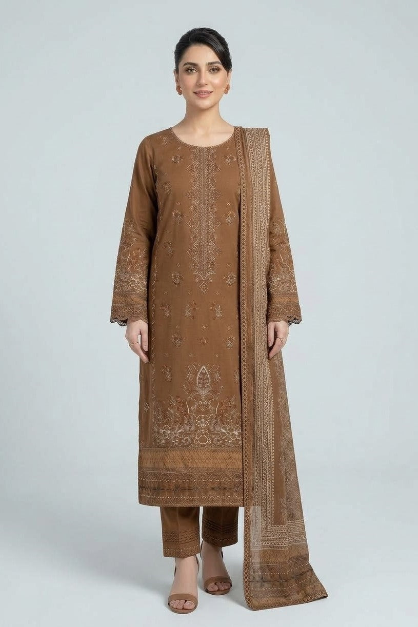 Johra Juman Unstitched Embroidered Wool 3pc
