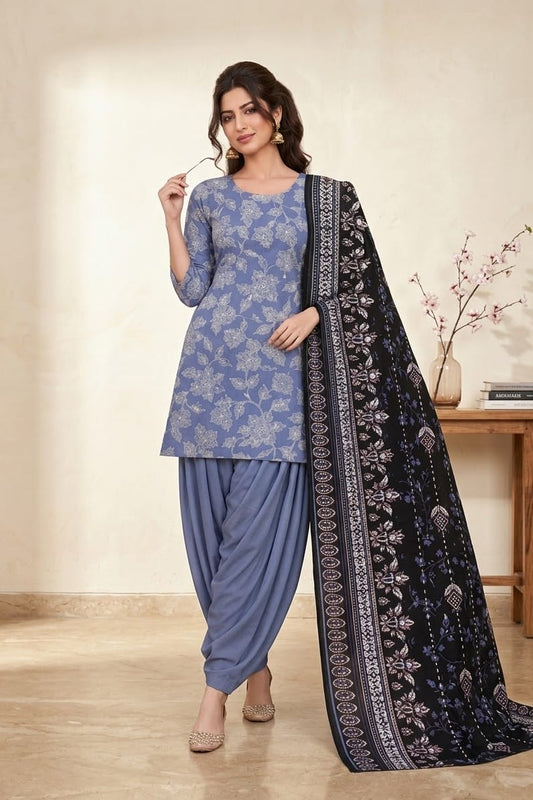 Zainab Chottani Unstitched Printed Khaddar 3pc