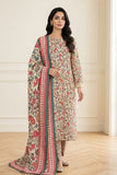 Bareeze Printed Khaddar Unstitched 3pc