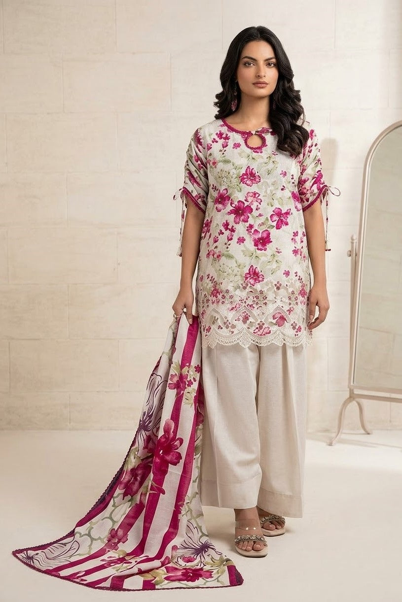 Bareeze Embroidered Khaddar Unstitched 3pc