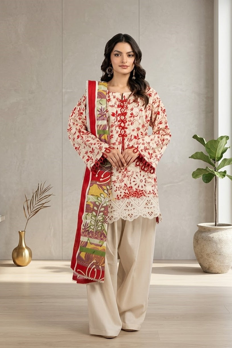 Bareeze Embroidered Khaddar Unstitched 3pc
