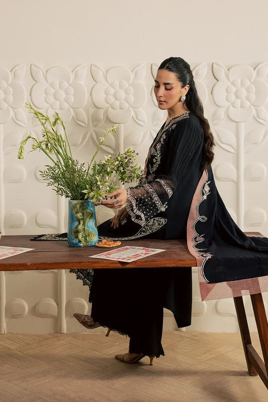 Mahnur Fiona Unstitched Embroidered Luxury 3pc