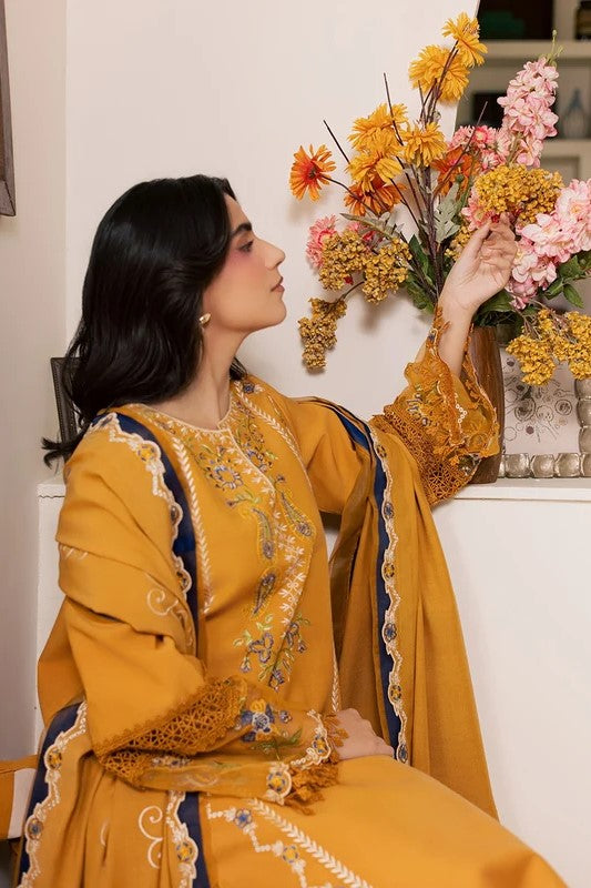 Mahnur Fiona Unstitched Embroidered Luxury 3pc
