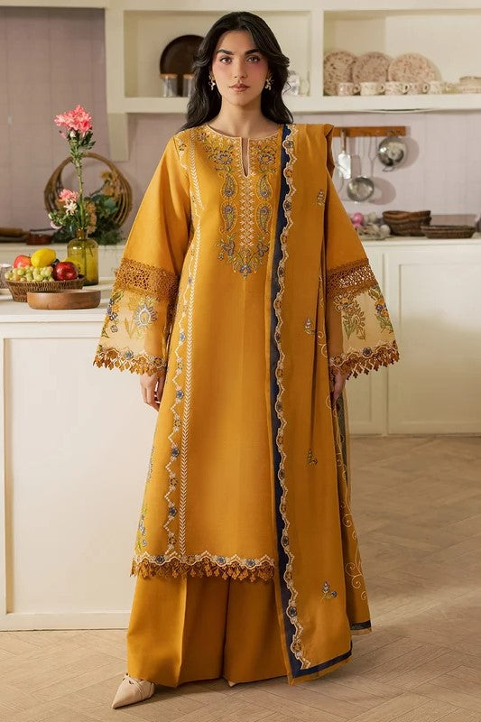 Mahnur Fiona Unstitched Embroidered Luxury 3pc