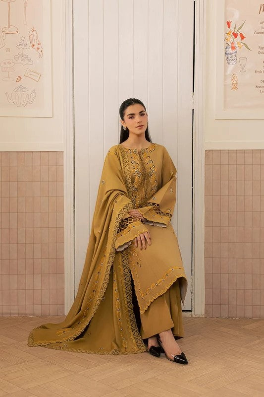 Mahnur Fiona Unstitched Embroidered Luxury 3pc
