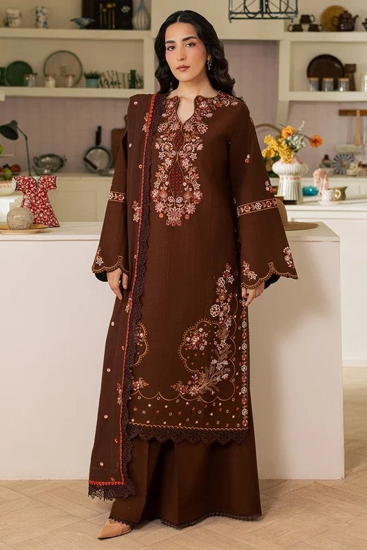 Mahnur Fiona Unstitched Embroidered Luxury 3pc