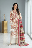 Bareeze Printed Khaddar Unstitched 3pc