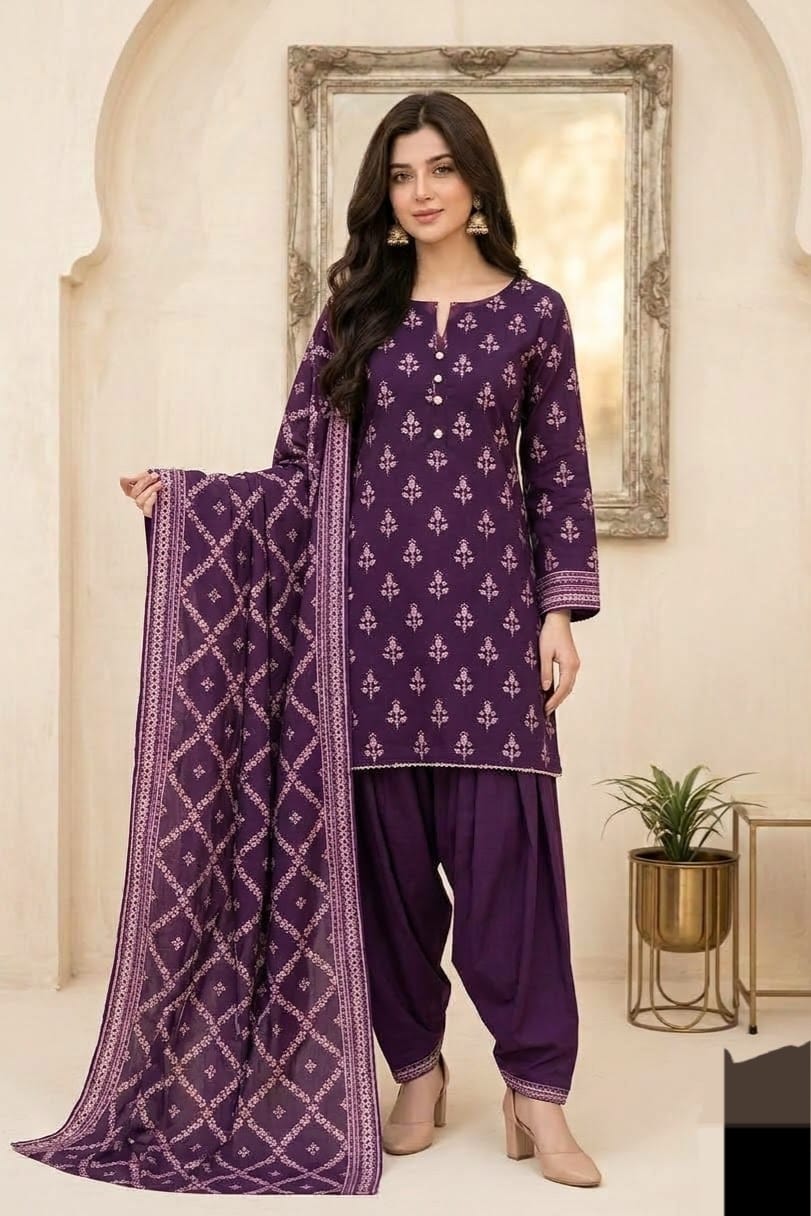 Zainab Chottani Bela Unstitched Printed Khaddar 3pc