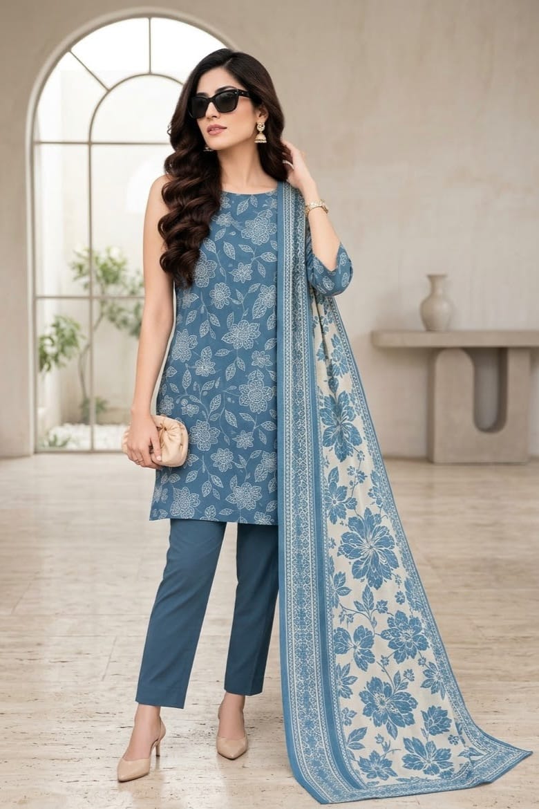 Zainab Chottani Janiyaan Unstitched Printed Khaddar 3pc