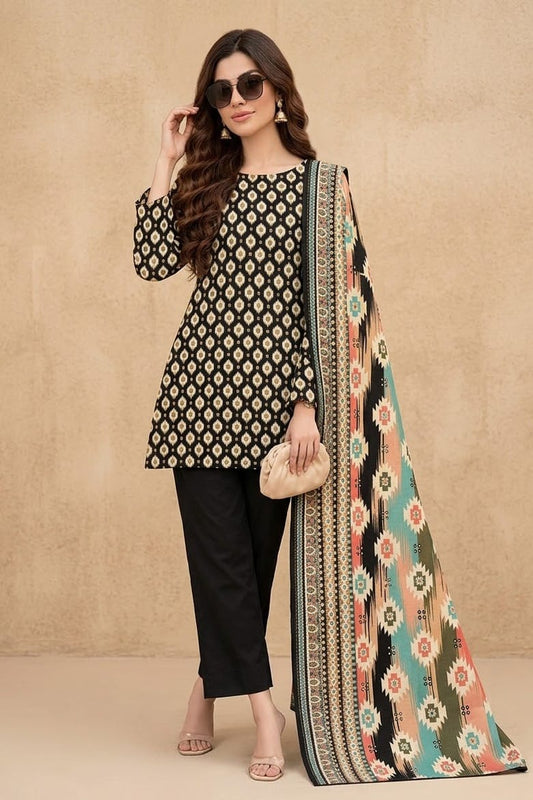 Zainab Chottani Janiyaan Unstitched Printed Khaddar 3pc
