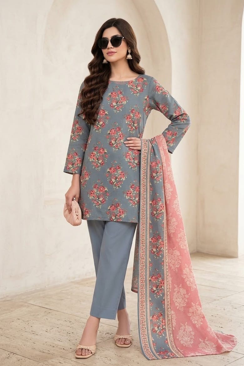 Zainab Chottani Janiyaan Unstitched Printed Khaddar 3pc