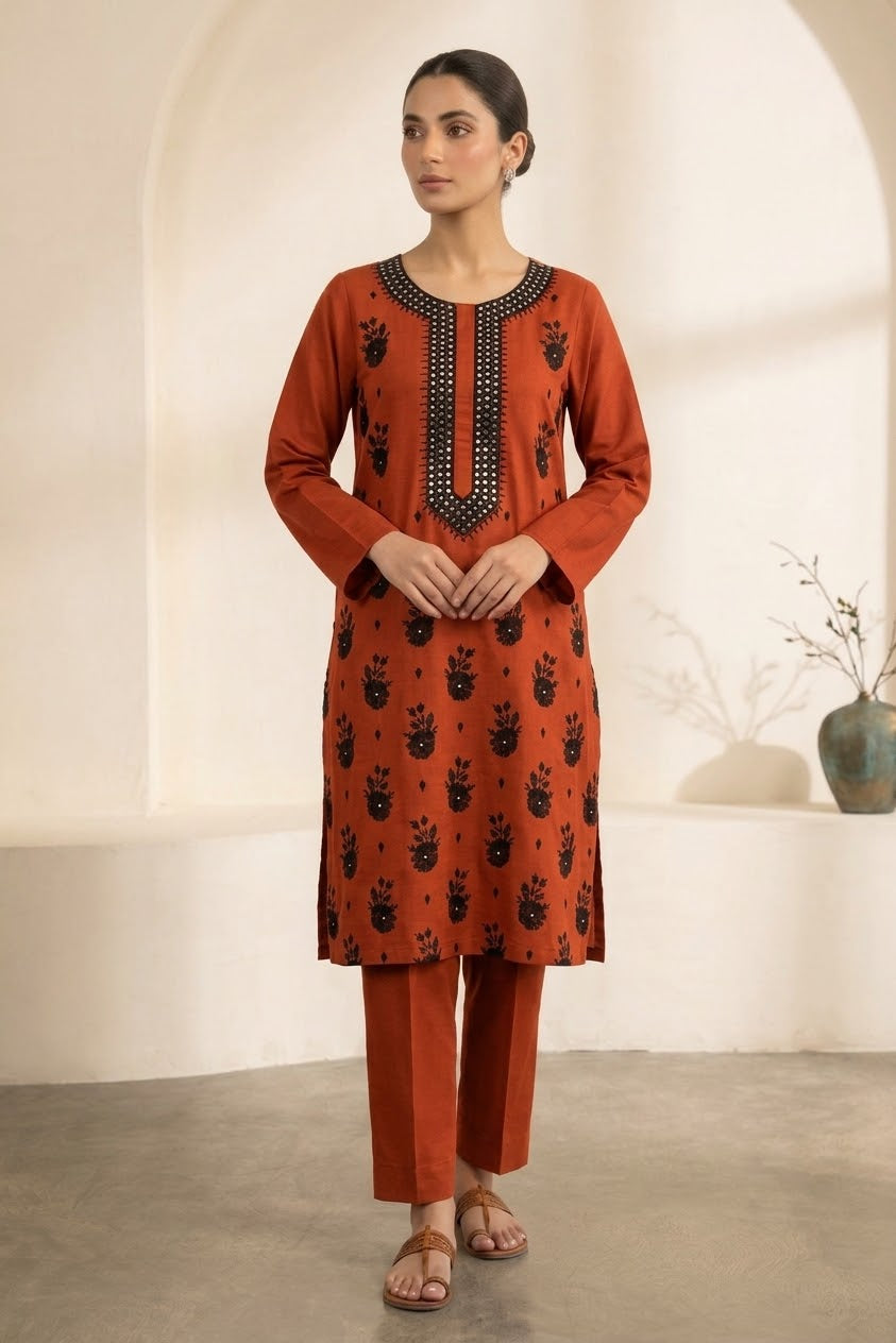 Bareeze Embroidered Karandi Unstitched ST 2pc