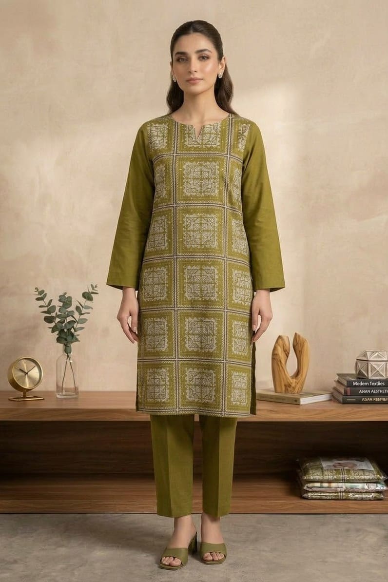 Bareeze Embroidered Karandi Unstitched ST 2pc