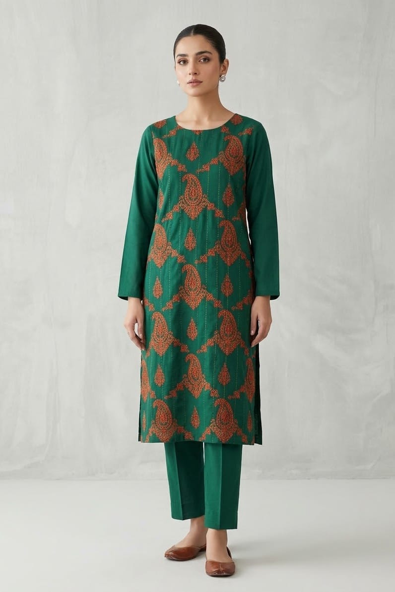Bareeze Embroidered Karandi Unstitched ST 2pc