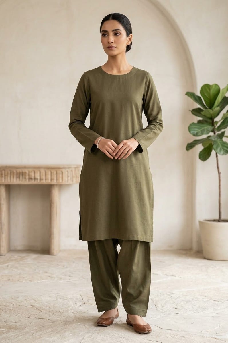 Sapphire Unstitched Plaino Slub Linen ST 2pc