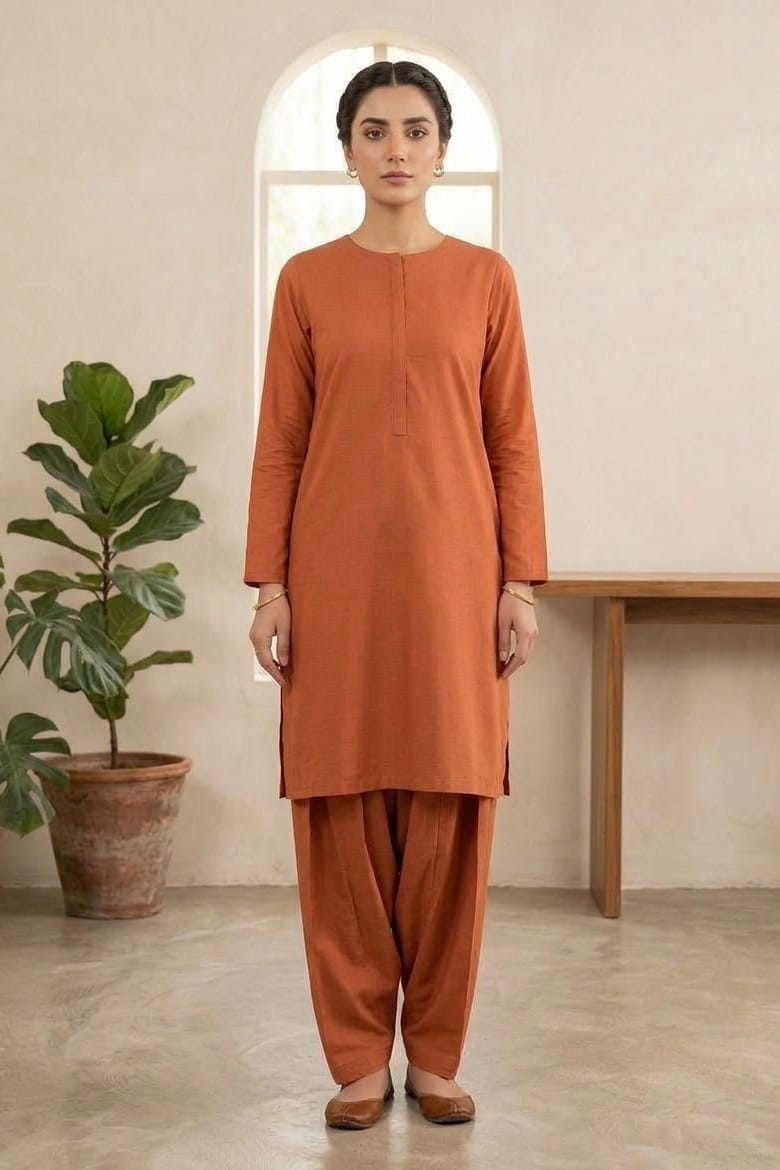 Sapphire Unstitched Plaino Slub Linen ST 2pc