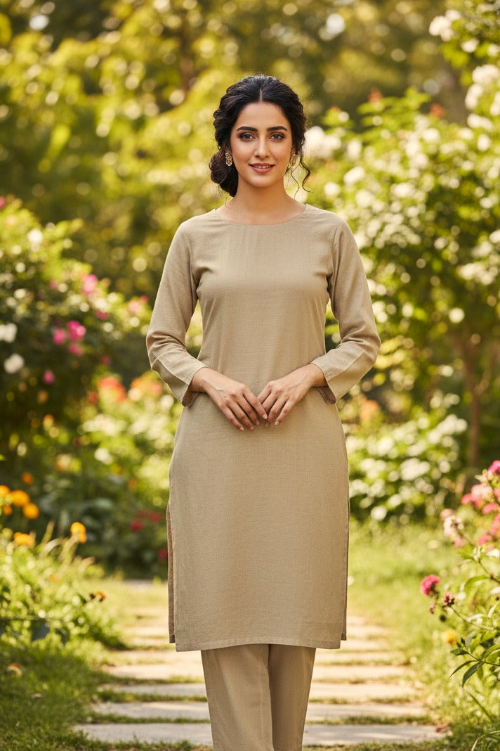 Sapphire Unstitched Plaino Khaddar ST 2pc