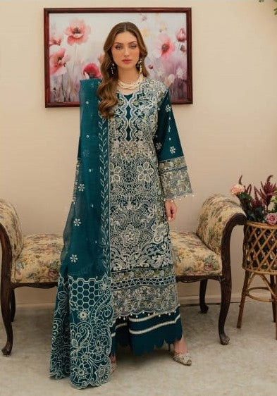 Mahnur Allenura Luxury Lawn Collection 3pc - Branded Cut Pieces