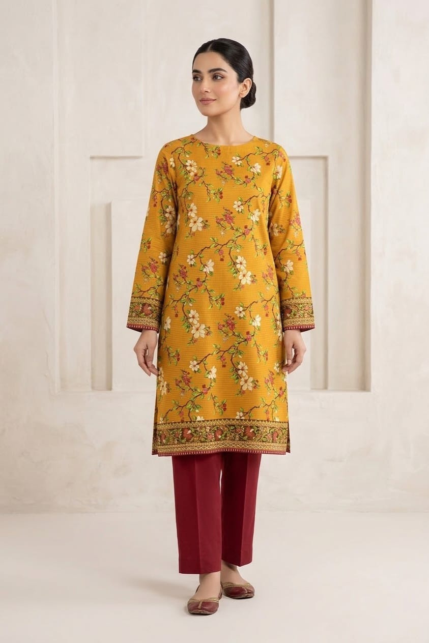 Mix Brand Unstitched Printed Linen ST 2pc