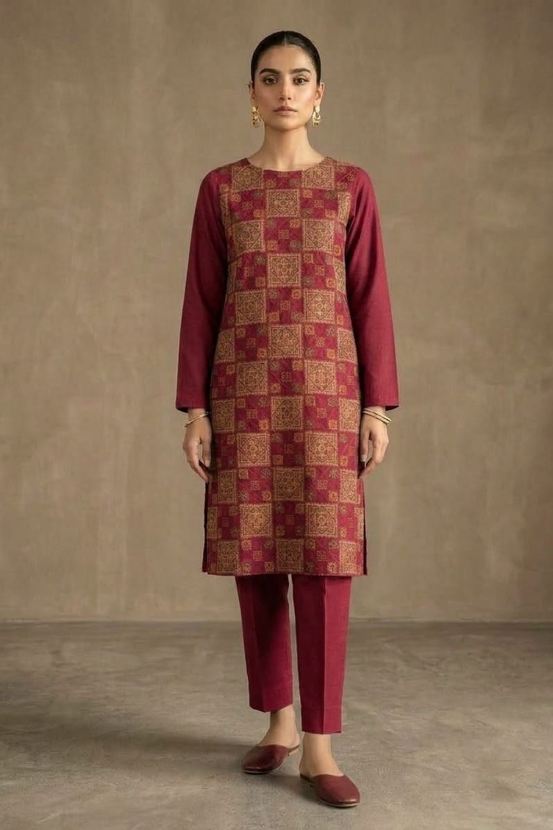 Bareeze Embroidered Karandi Unstitched ST 2pc