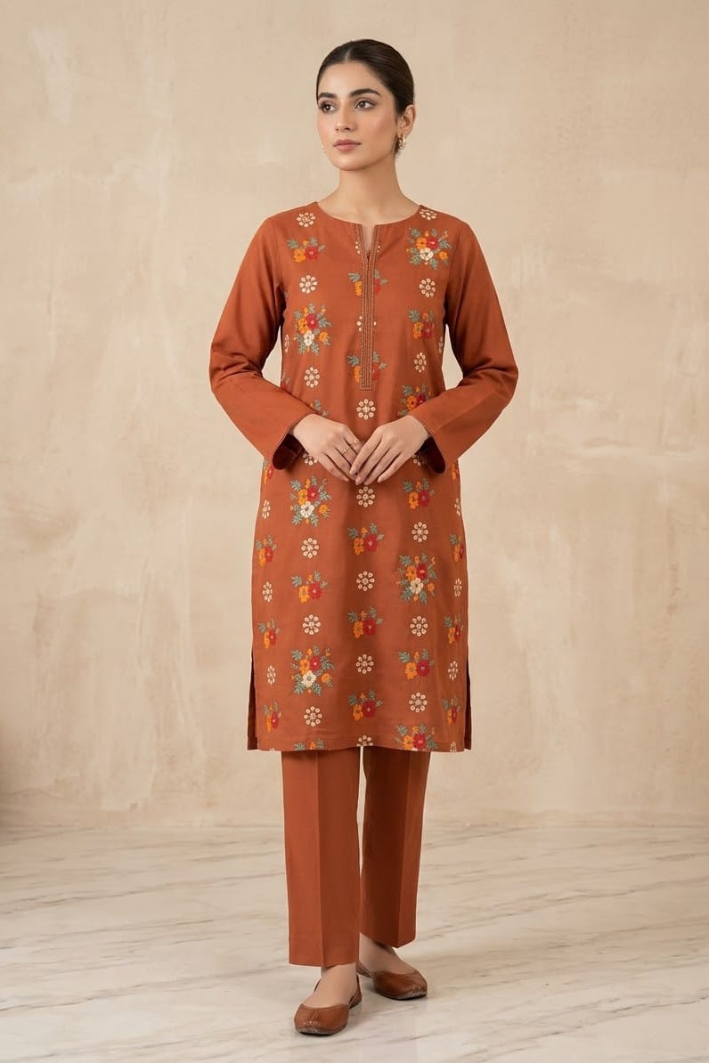 Bareeze Embroidered Karandi Unstitched ST 2pc