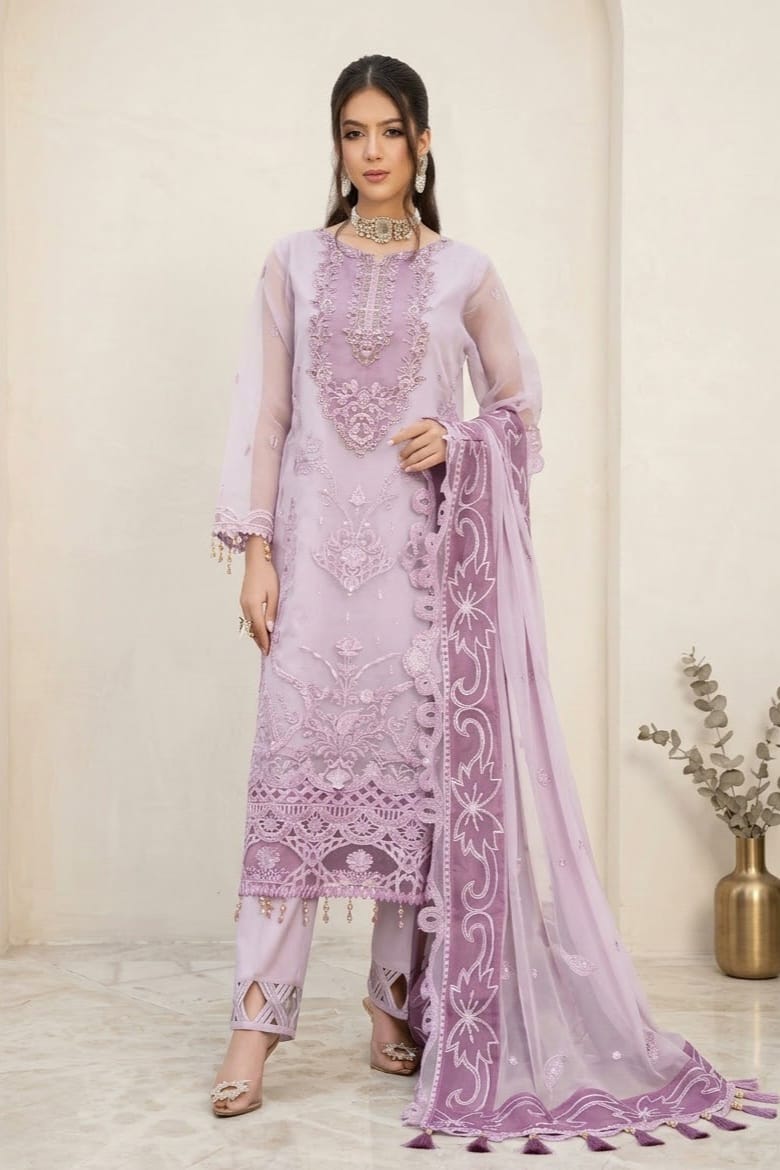 Noor jahan Elegance Unstitched Luxury Chiffon 3pc