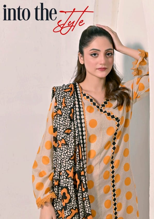 Jaffrani Printed Lawn Kayseria VOL 12 Collection 3pc