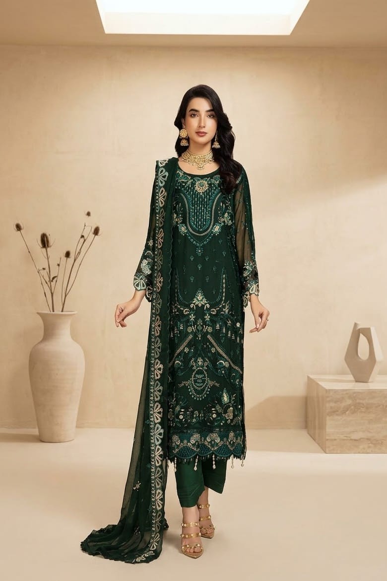 Noor jahan Sephora Unstitched Luxury Chiffon 3pc