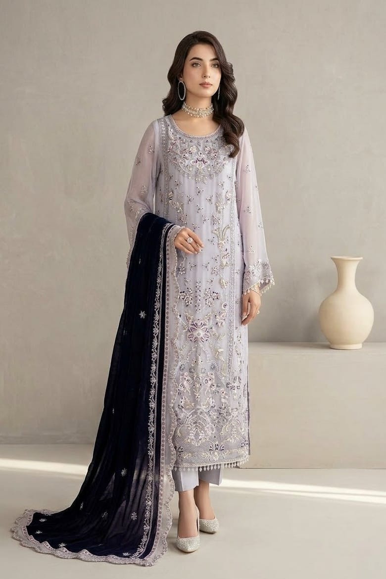Noor jahan Sephora Unstitched Luxury Chiffon 3pc