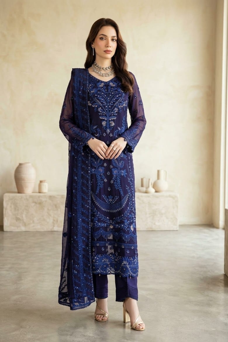 Noor jahan Sephora Unstitched Luxury Chiffon 3pc