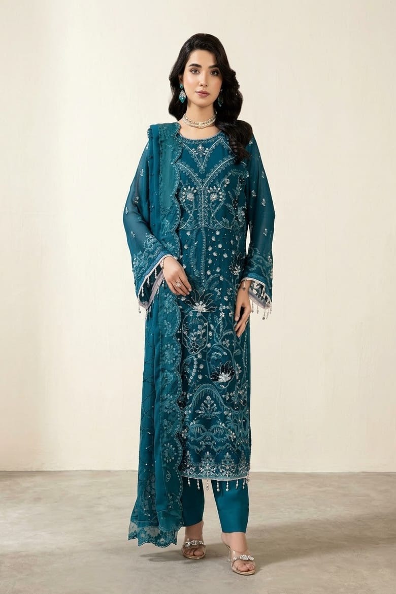 Noor jahan Sephora Unstitched Luxury Chiffon 3pc