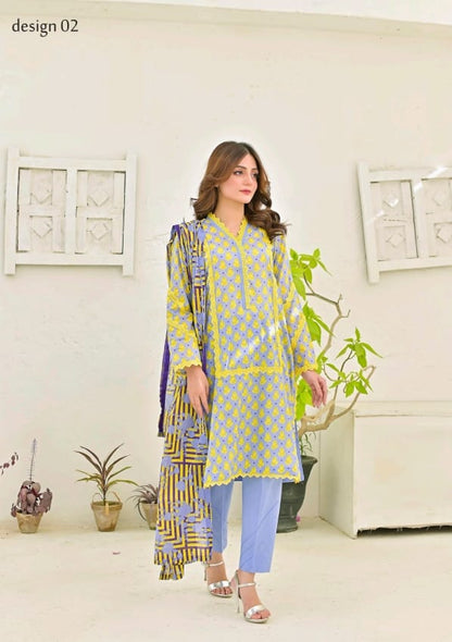 Jaffrani Printed Lawn Kayseria VOL 13 Collection 3pc