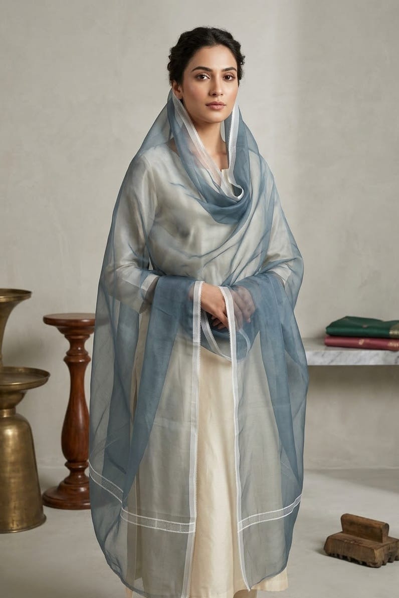 Sapphire Printed Organza Dupatta