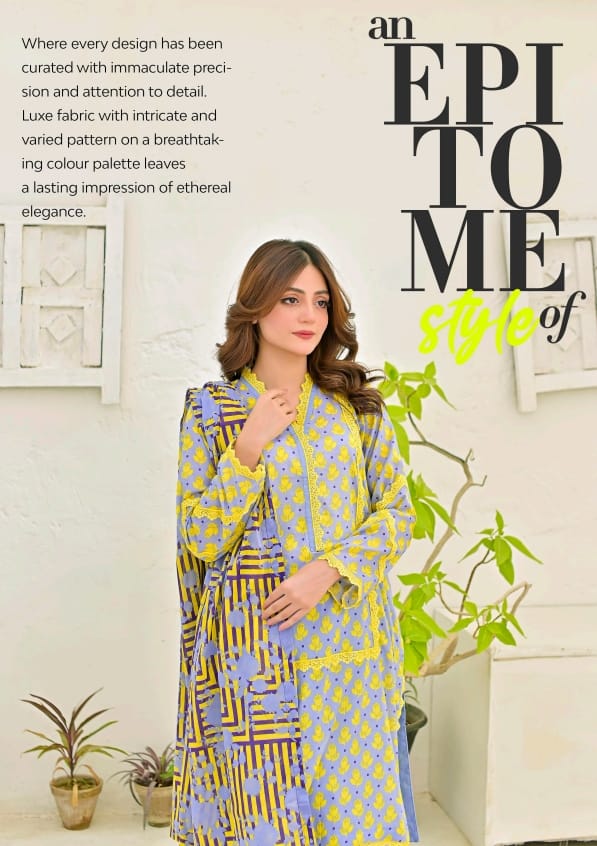 Jaffrani Printed Lawn Kayseria VOL 13 Collection 3pc