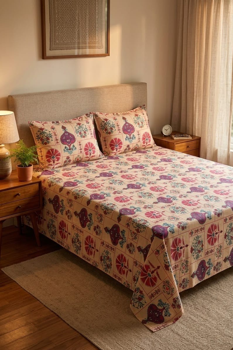 Popular Printed Cotton Bed Sheet