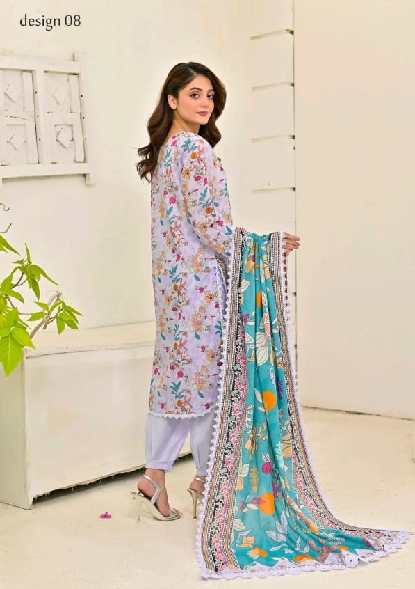 Jaffrani Printed Lawn Kayseria VOL 13 Collection 3pc