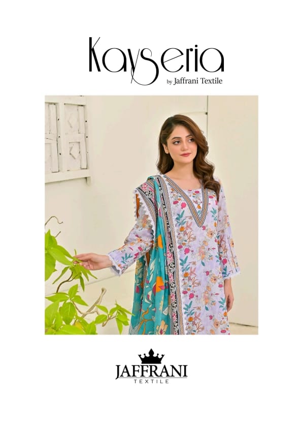 Jaffrani Printed Lawn Kayseria VOL 13 Collection 3pc