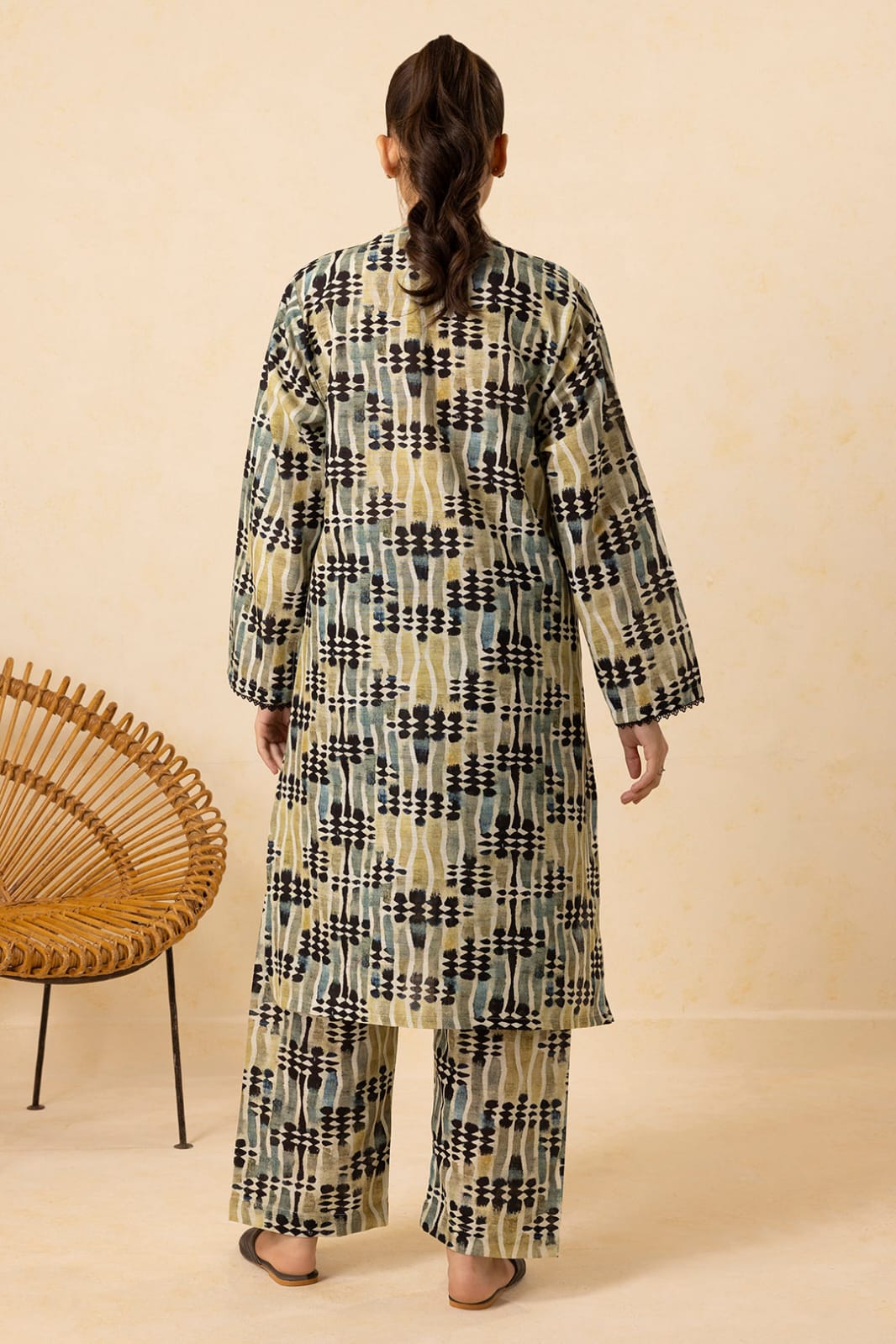 Zellbury Stitched Printed Khaddar ST 2pc
