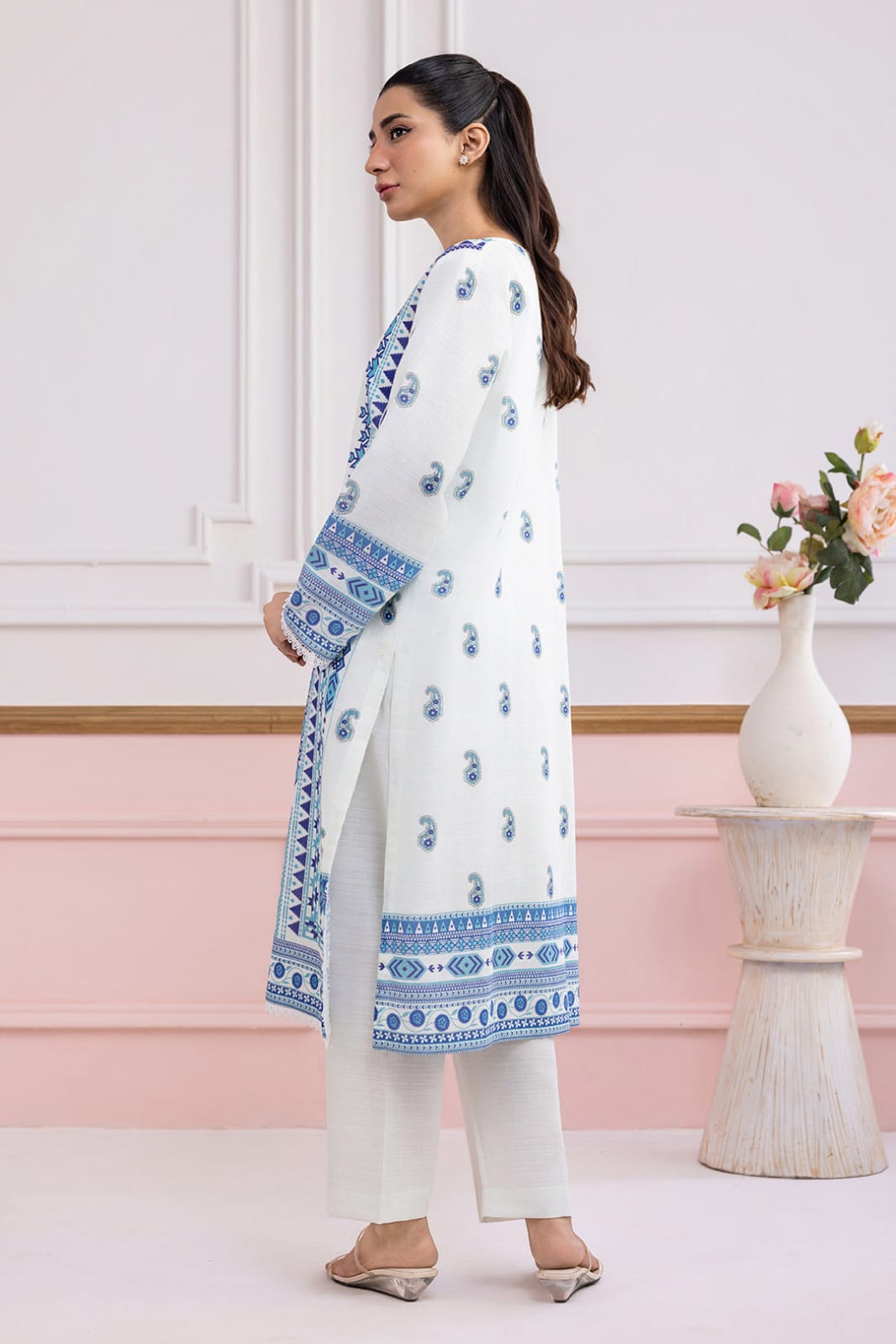 Zellbury Stitched Printed Khaddar ST 2pc