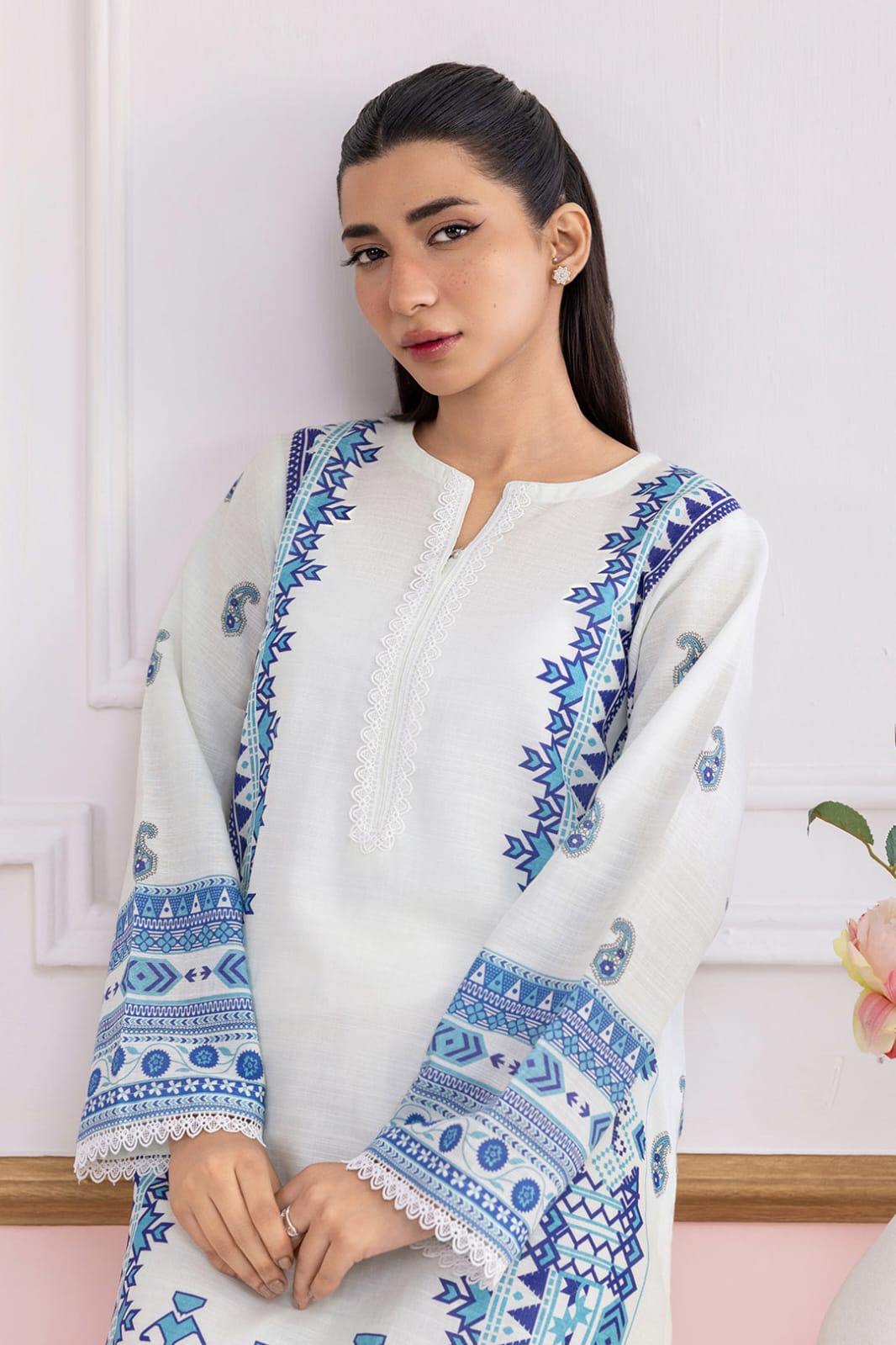 Zellbury Stitched Printed Khaddar ST 2pc