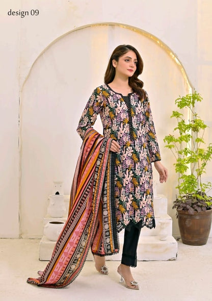 Jaffrani Printed Lawn Kayseria VOL 13 Collection 3pc