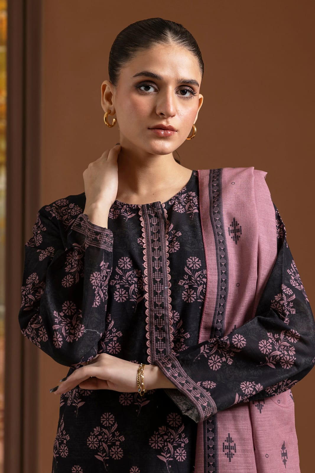 Zellbury Stitched Printed Khaddar SD 2pc