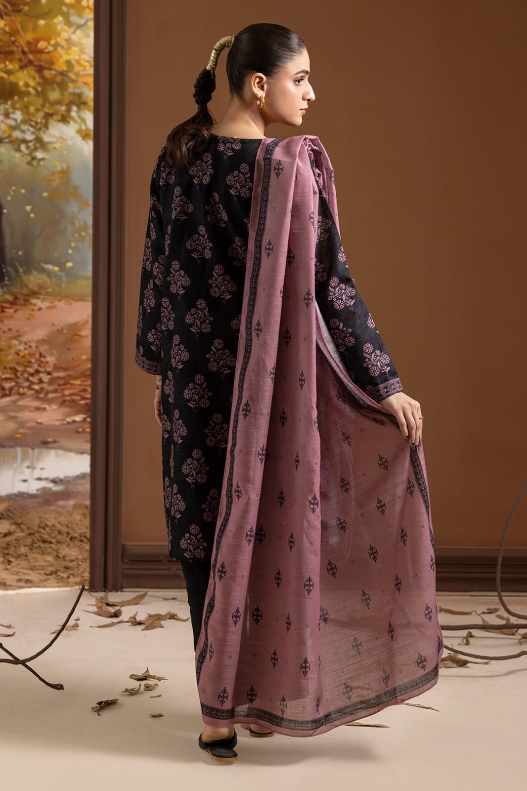 Zellbury Stitched Printed Khaddar SD 2pc
