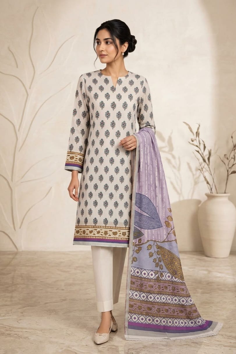 Bonanza Satrangi Printed Khaddar Unstitched 3pc