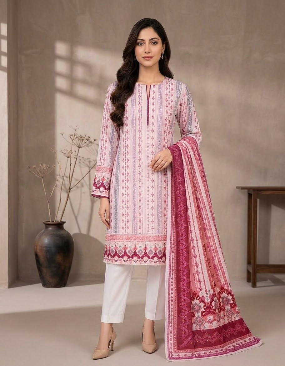 Bonanza Satrangi Printed Khaddar Unstitched 3pc