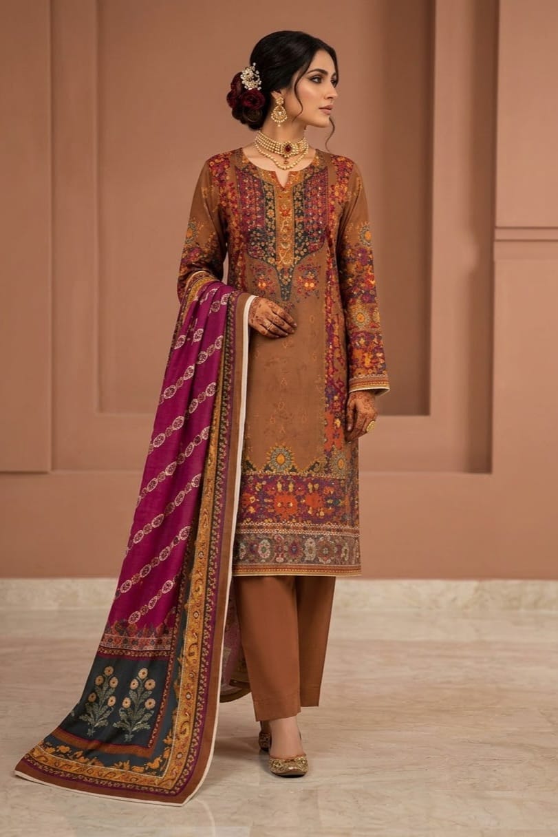 Bonanza Satrangi Printed Khaddar Unstitched 3pc